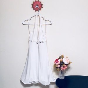 Off white halter dress